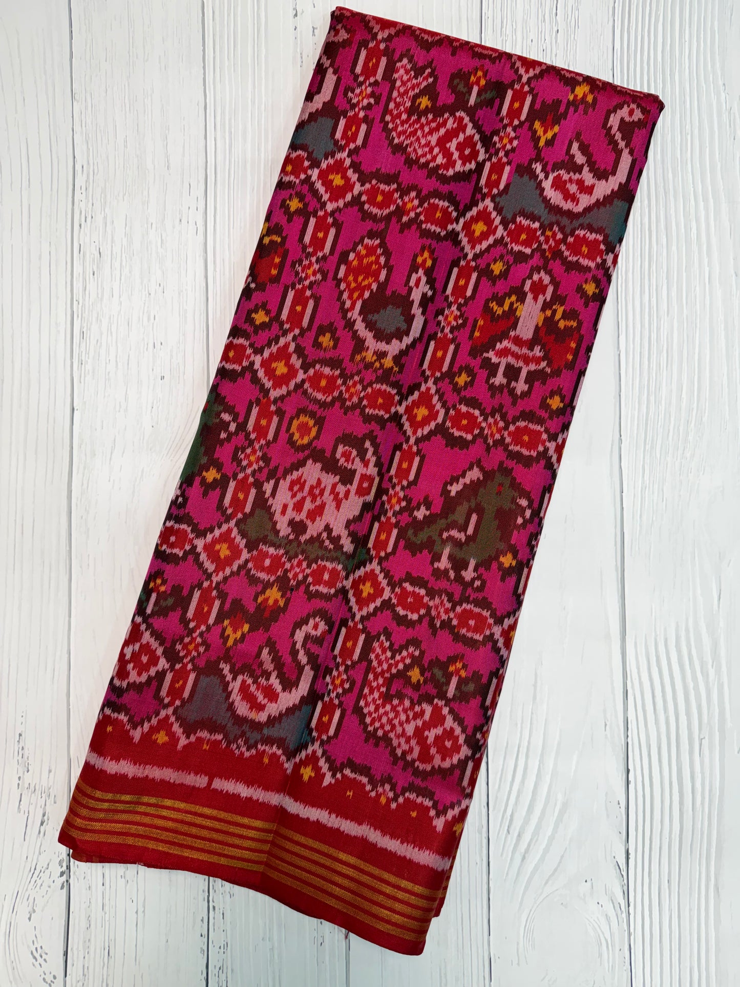 Pink sankli Narikunj patola silk saree