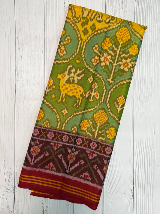 Morpis Single ikat patola silk saree